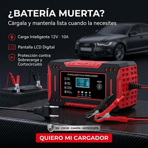 ¿Tu batería se descarga? Recárgala y mantenla lista para cuando la necesites.