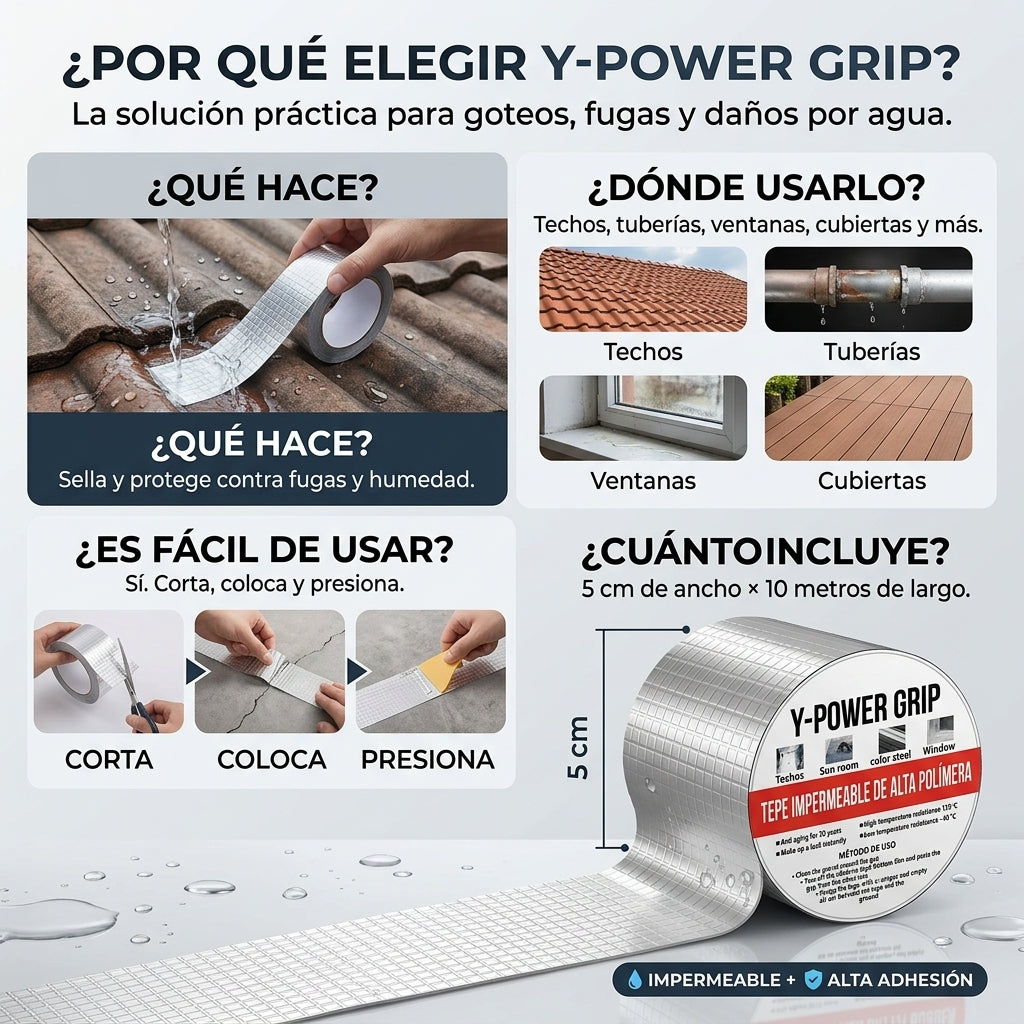 ¡Sella la gotera antes de que se convierta en un problema mayor! Pack 2 Unid.