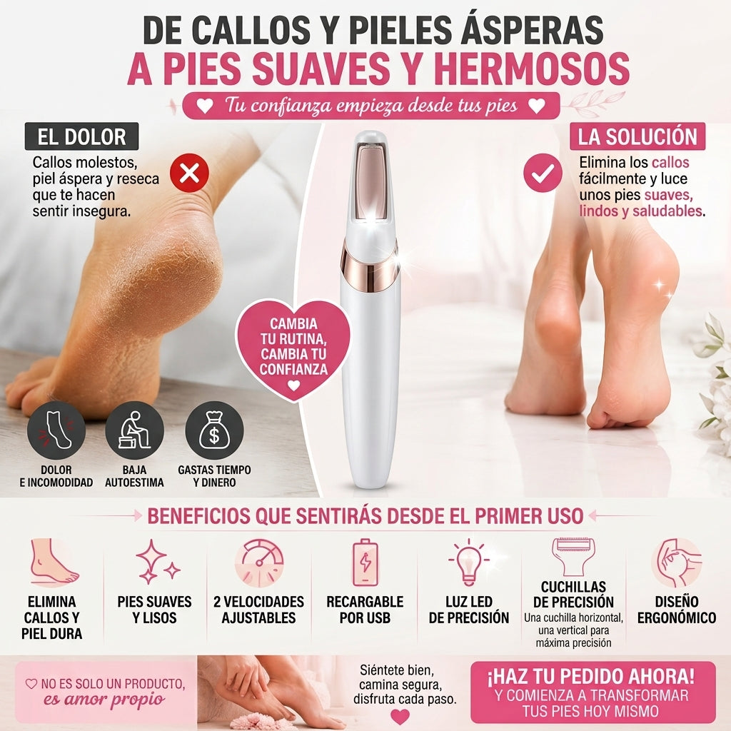 Pies suaves y sin callos desde el primer uso