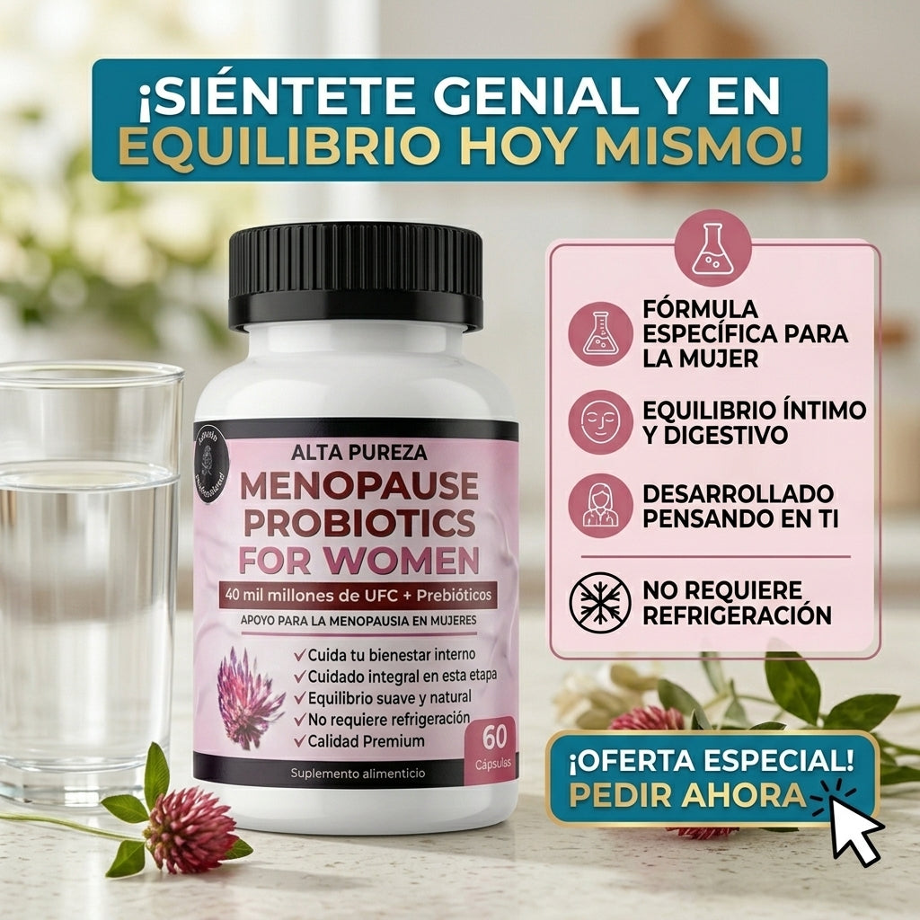 Tu bienestar durante la menopausia, simplificado en una sola cápsula.