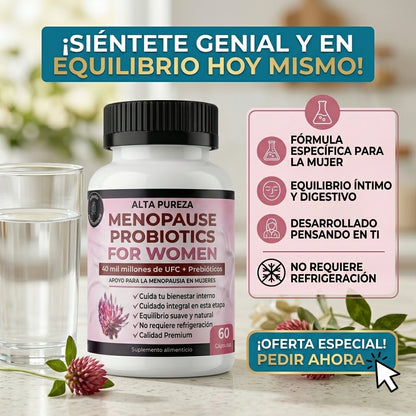 Tu bienestar durante la menopausia, simplificado en una sola cápsula.