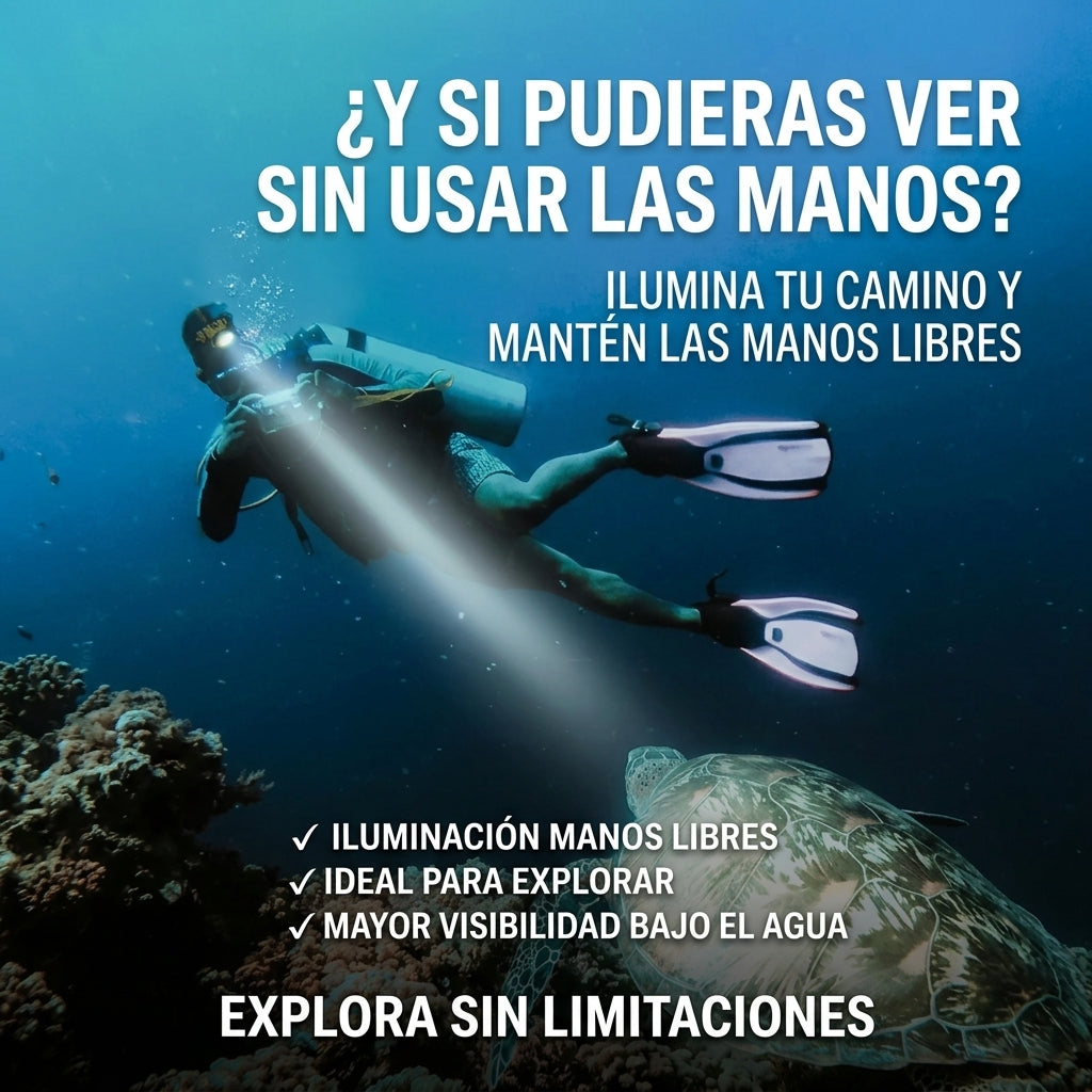 🌊 DIVING LIGTH PRO™. LINTERNA DE BUCEO PROFESIONAL.
