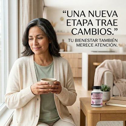 Tu bienestar durante la menopausia, simplificado en una sola cápsula.