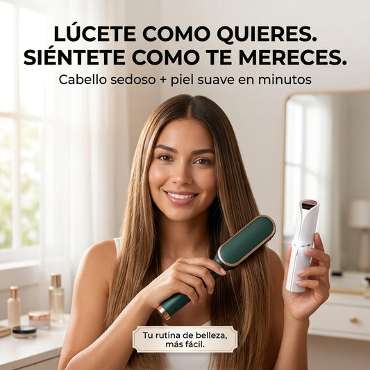 Cabello impecable y rostro perfecto, estés donde estés.