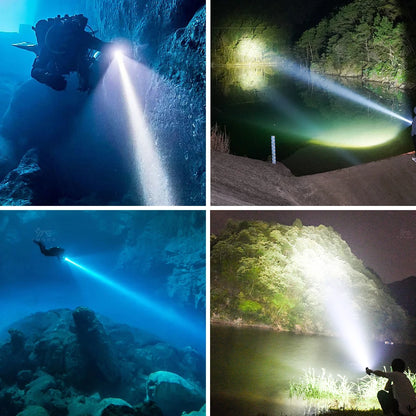 Linterna de buceo de alta potencia
