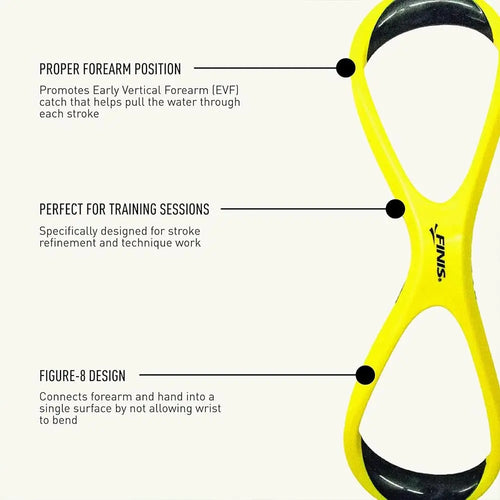 Entrenador de natación ergonómico en forma de 8