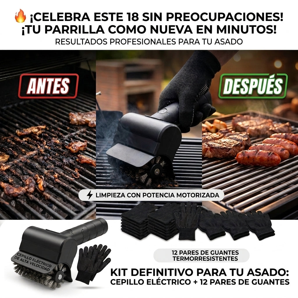 ¡Este 18, disfruta el asado. La limpieza déjala en segundos!