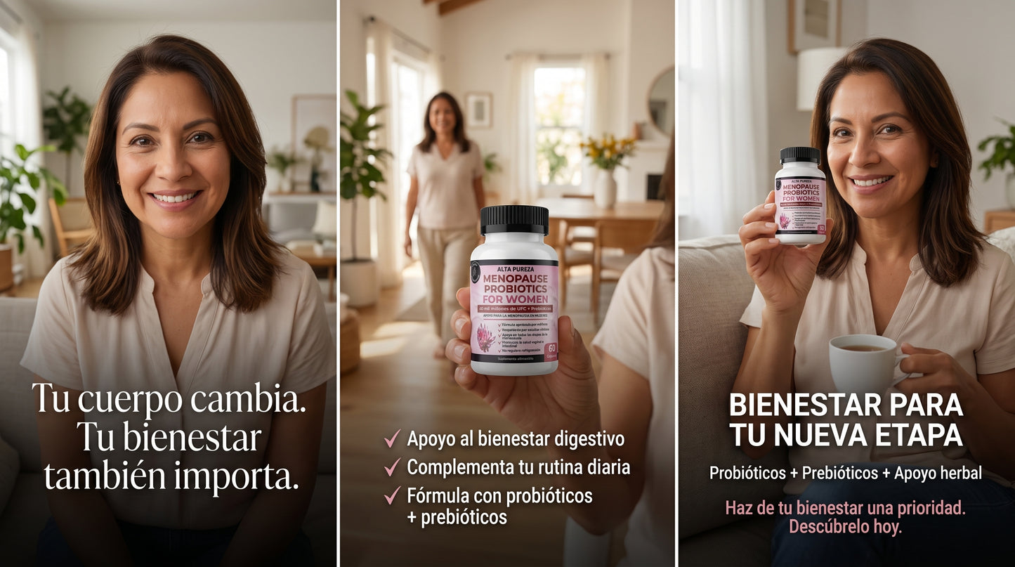 Tu bienestar durante la menopausia, simplificado en una sola cápsula.